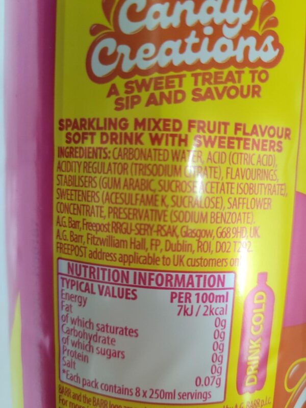 Candy Creations Fruit Burst Drink - Image 2