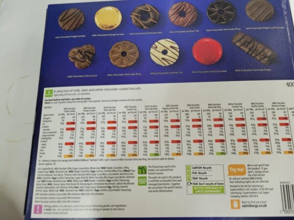 Variety Chocolate Biscuits Box - Image 2