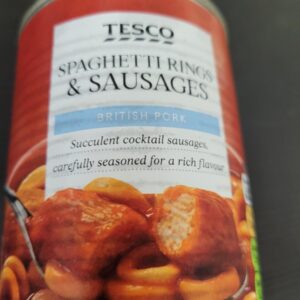 Spaghetti Hoops With Sausages