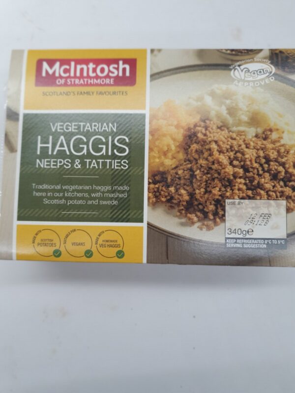 Vegetarian Haggis Neeps and Tatties