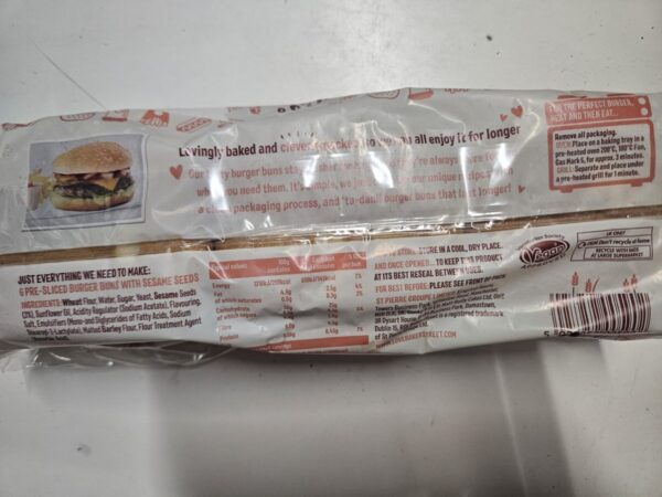 Seeded Burger Buns x6 - Image 2