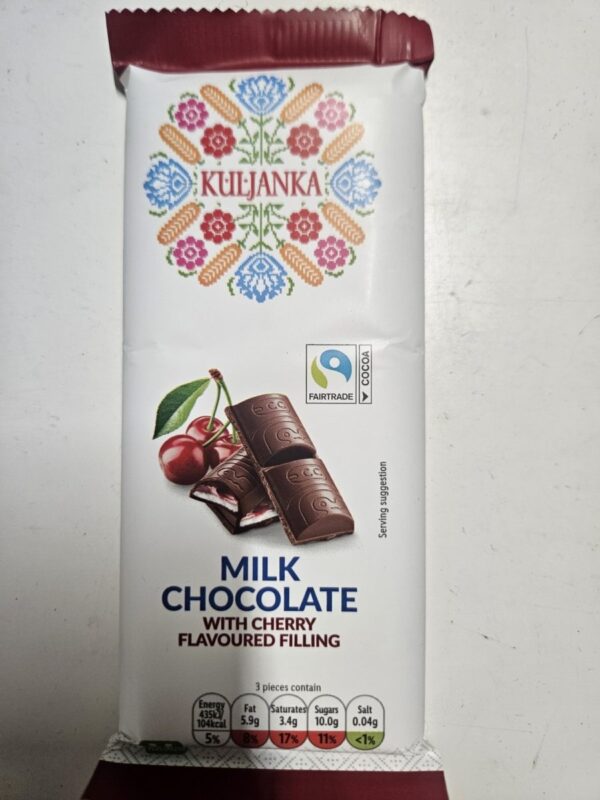 Milk Chocolate with Cherry Filling