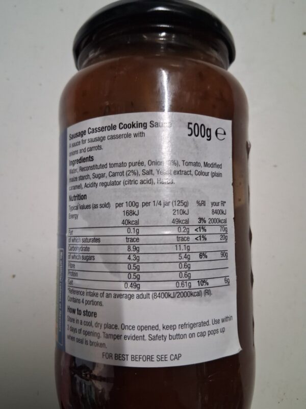 Sausage Casserole Cooking Sauce - Image 2