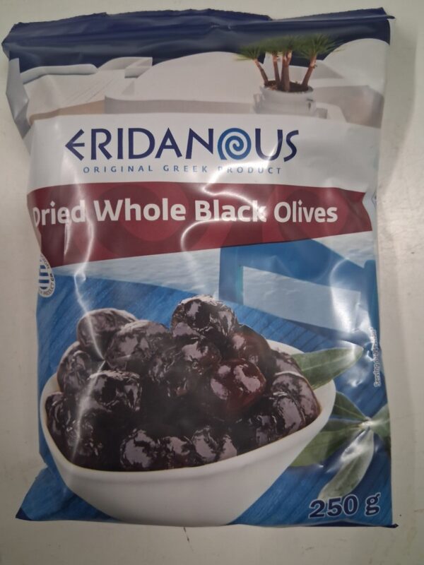 Dried Whole Black Olives