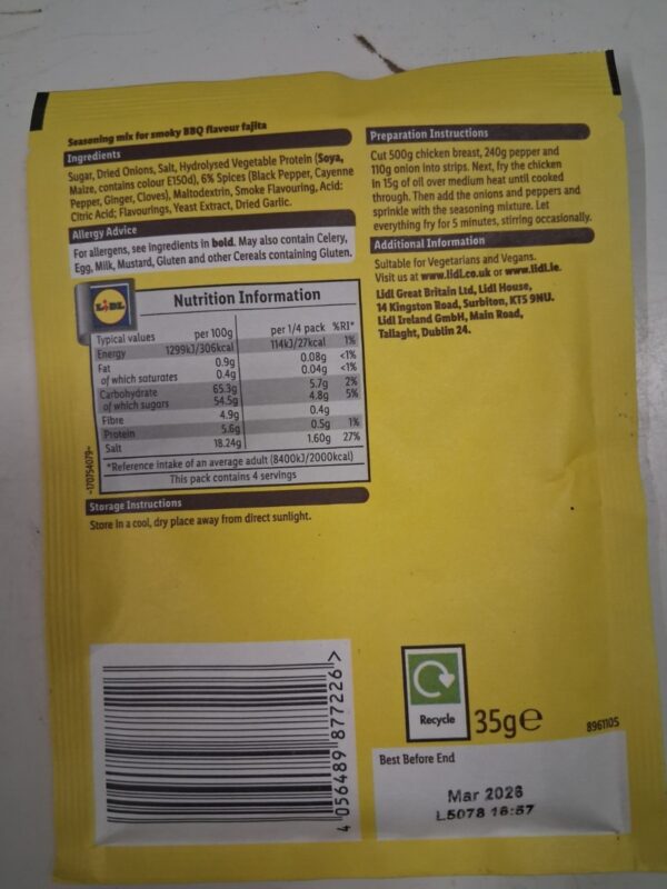 Smoky BBQ Fajita Seasoning Mix - Image 2
