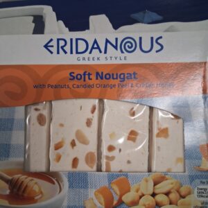 Nougat with Peanuts, Candied Orange Peel and Honey