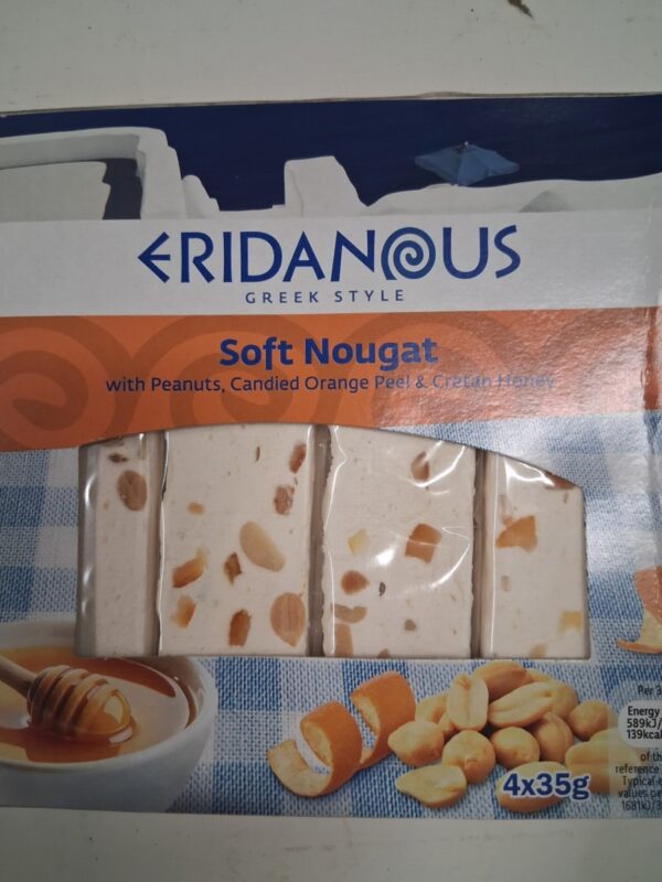 Nougat with Peanuts, Candied Orange Peel and Honey