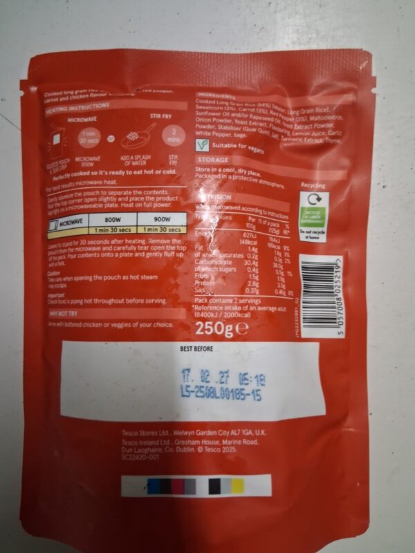 Chicken and Sweetcorn Flavour Rice - Image 2