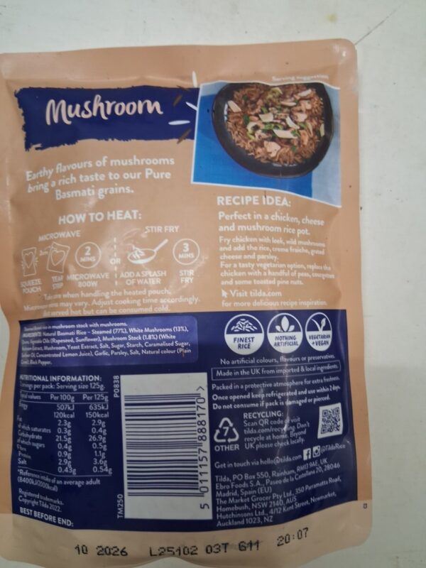 Mushroom Basmati Rice - Image 2