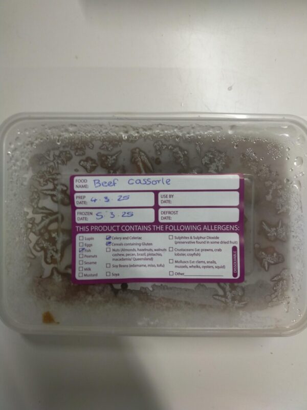Frozen Beef Casserole