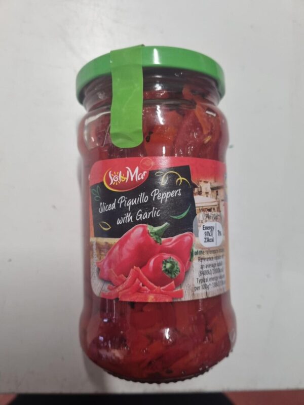 Sliced Peppers with Garlic