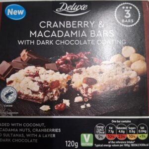 Cranberry and Macadamia Bars